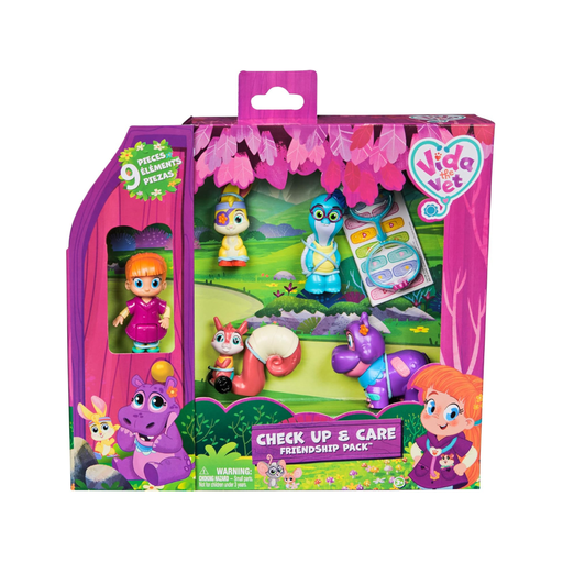 [778988452950] Set de veterinaria- figuras de acción, estetoscopio, faros y pegatinas