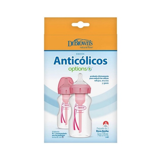 [072239318232] DR BROWN'S BIBERON  ROSADO 9OZ