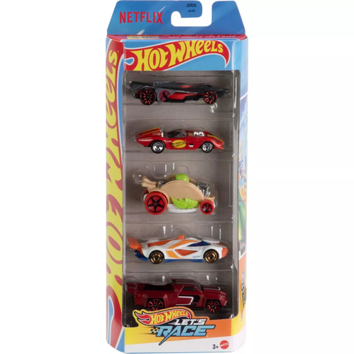 [194735288700] HOT WHEELS LET'S RACE  PACK 5 CARRITOS