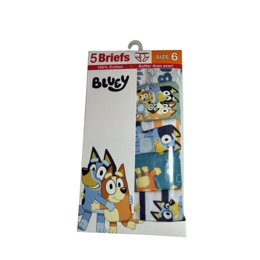 [045299140792] PACK DE 5 CALZONCILLOS PARA NIÑOS DE BLUEY 6T