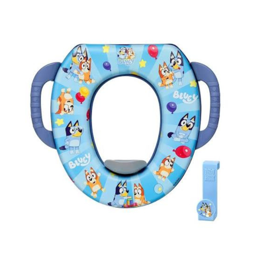 [047968043038] LUDO ASIENTO DE INODORO Y GANCHO DE ALMACENAMIENTO BLUEY