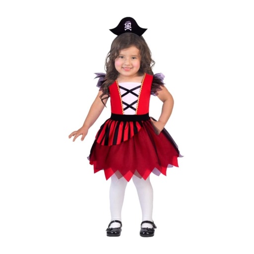 [718762750513] DISFRAZ DE NIÑA PIRATA 0-6M