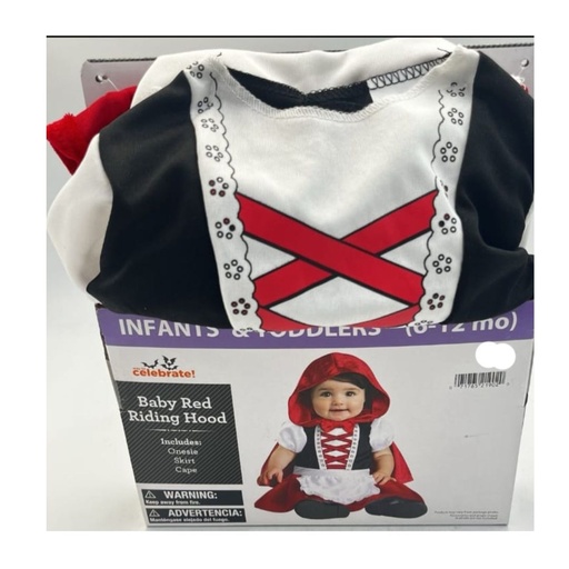 [071765219020] DISFRAZ DE CAPERUCITA ROJA TALLA 6-12M
