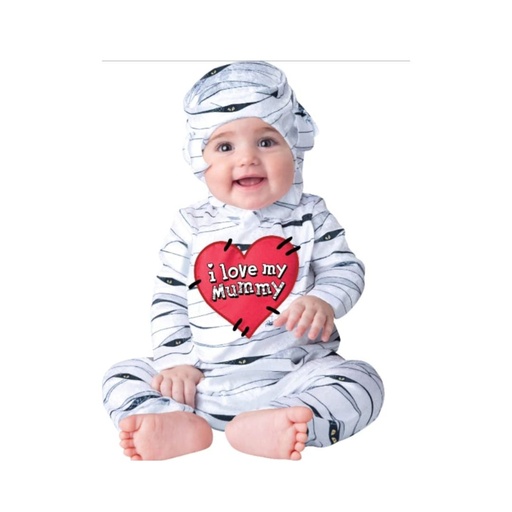 [071765221115] DISFRAZ DE MOMIA IMPORTADO TALLA 6-12M