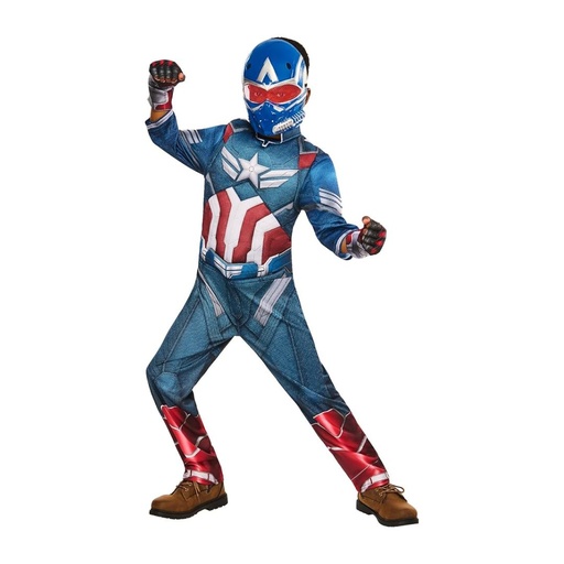 [191726902454] DISFRAZ DE CAPITAN AMERICA IMPORTADO TALLA 6-7