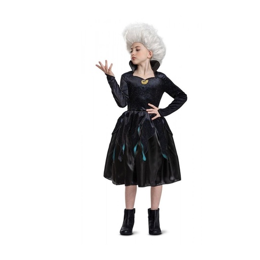 [192995068469] DISFRAZ DE URSULA NEGRO TALLA 7-8