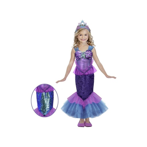 [718762721612] DISFRAZ DE SIRENA TALLA 7-8