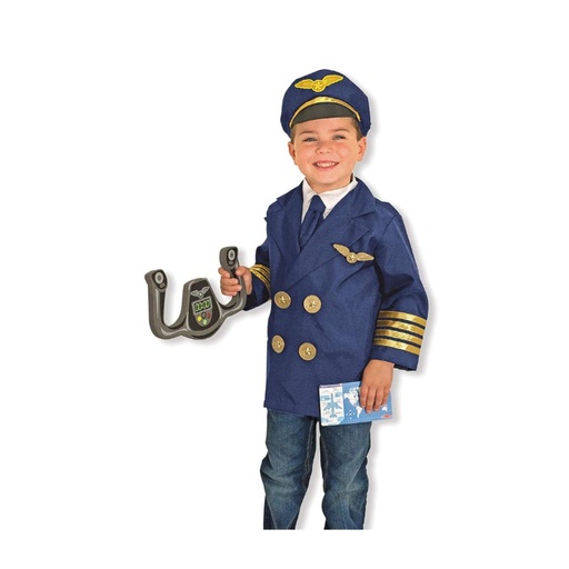[000772185004] DISFRAZ DE PILOTO TALLA 3-6 MELISSA DOUG