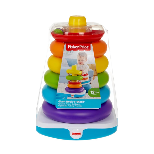 [887961818994] FISHER-PRICE ROCK-A-STACK GIGANTE CON 6 ANILLOS-COLORIDO