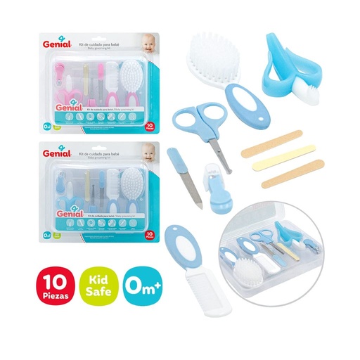 [7453038493871] GENIAL KIT DE CUIDADO PARA BEBE DE 10 PIEZAS