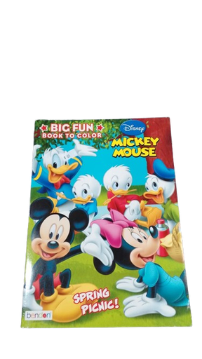 [805219437544] LIBRO PARA COLOREAR MICKEY MOUSE BIG FUN / BENDON