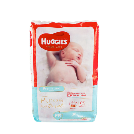 [7794626007149] PAÑALES HUGGIES TALLA PREMATURO, 30 UNIDADES