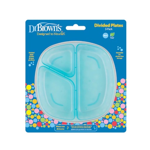 [072239318911] DR BROWN'S PLATO CON DIVISIONES