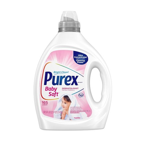 [024200053246] PUREX BABY SOFT 4 EN 1 165 LAVADAS, 2.43 L