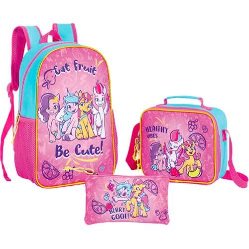 [7591525165198] SET 3 PIEZAS MY LITTLE PONY / CAPI