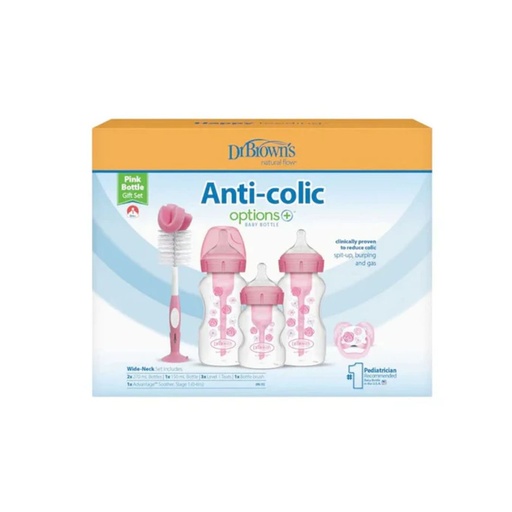 [072239327876] DR BROWN'S SET DE TETEROS ROSADO 