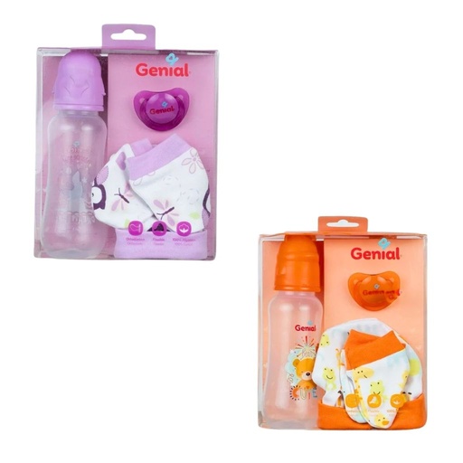 [7453010012243] GENIAL SET PARA BEBES TETE/CHUPON/ GORRO 