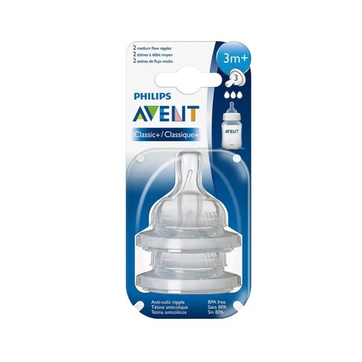 [8710103881247] AVENT TETINA ANTI-COLICO FLUIR MEDIO 3M+