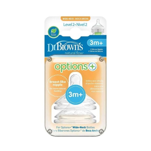 [072239317488]  DR BROWN'S TETINAS NIVEL 2 3M+