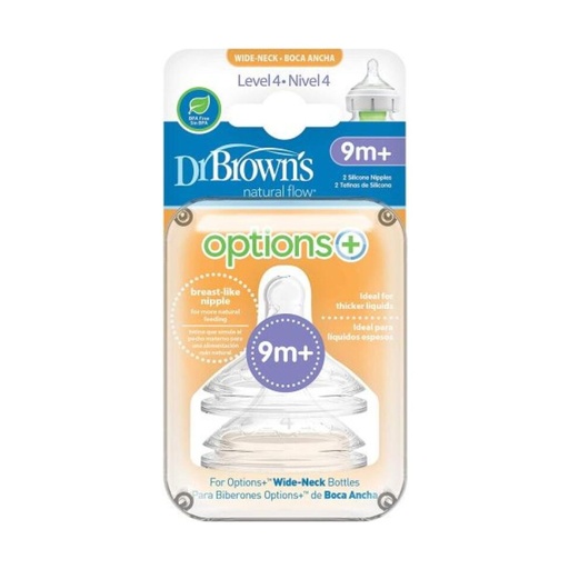 [072239317501] DR BROWN'S TETINAS NIVEL 4 OPTIONS 9M+ DR BROWNS